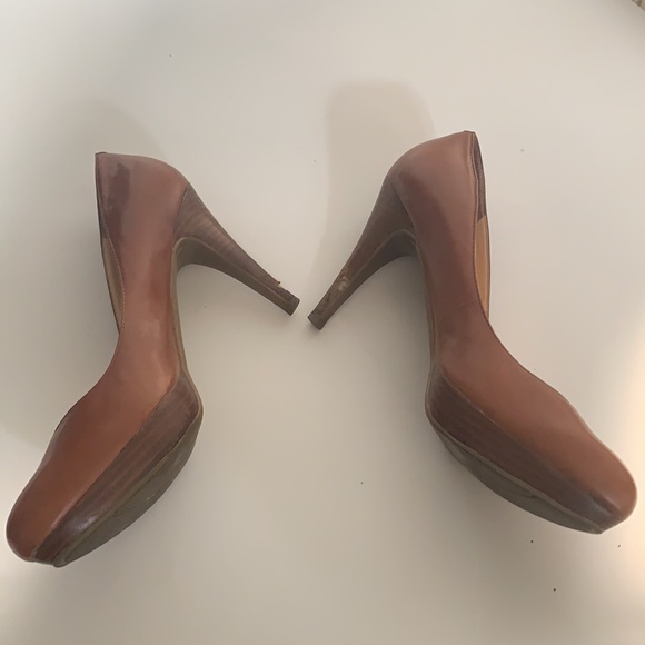4” Brown Leather Heel - Picture 2 of 5